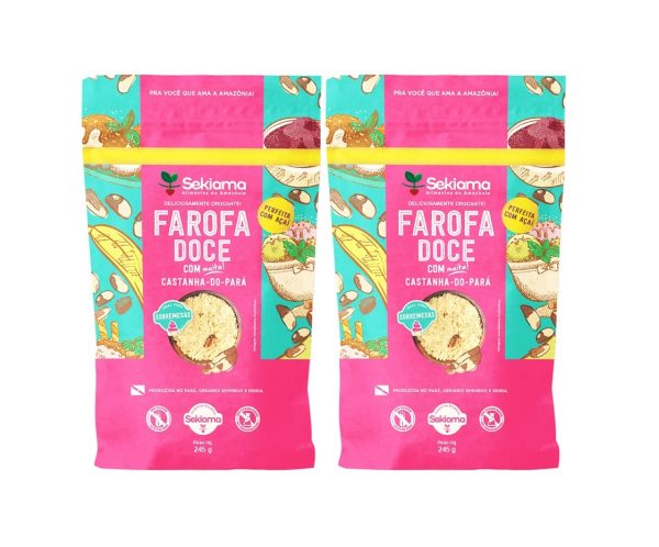 01 KIT COM 02 FAROFAS DOCE 245G CADA (R$ 23,00 A UND)