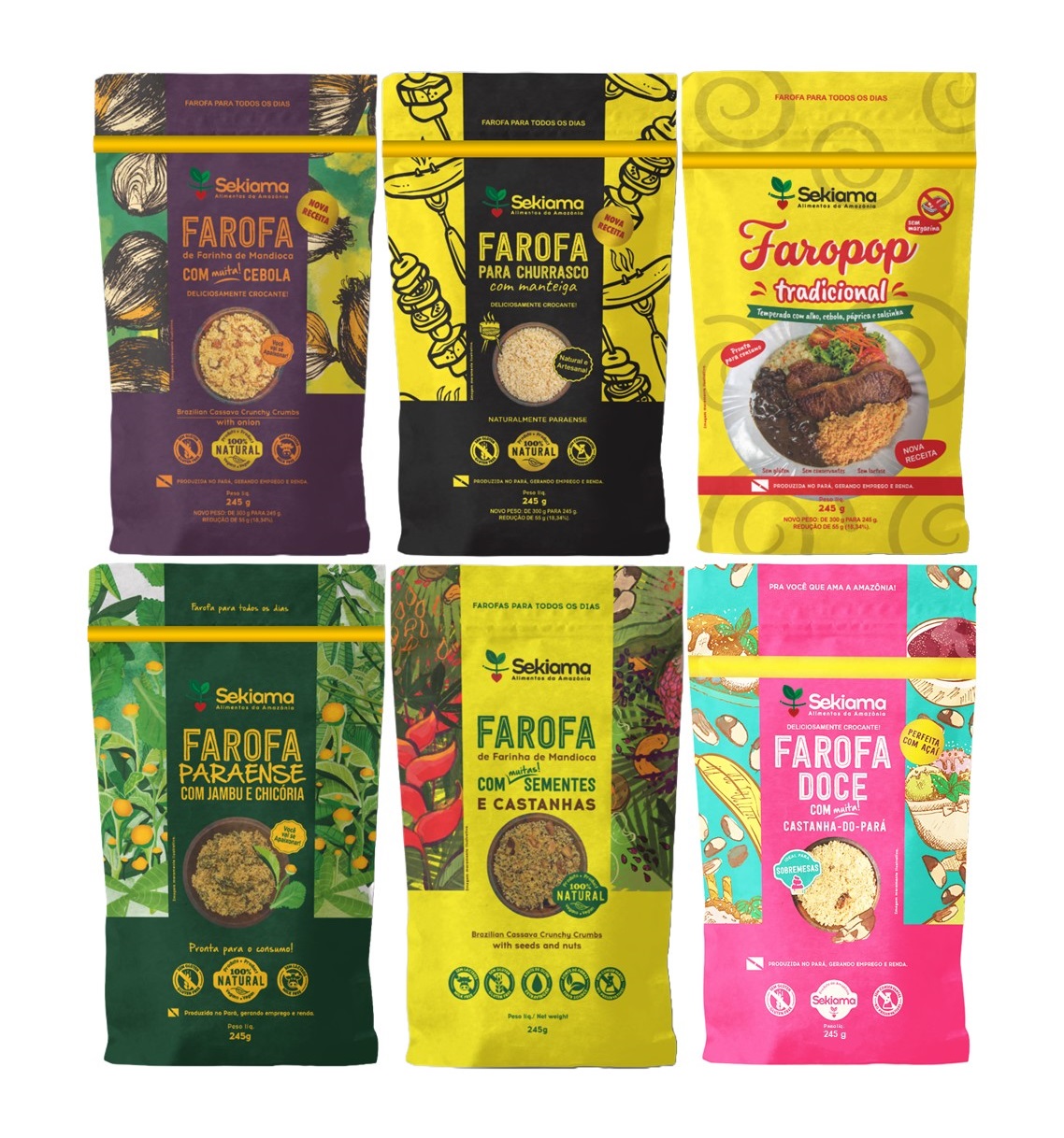 KIT FAROFA TODO DIA I (R$ 19,00 A UND)
