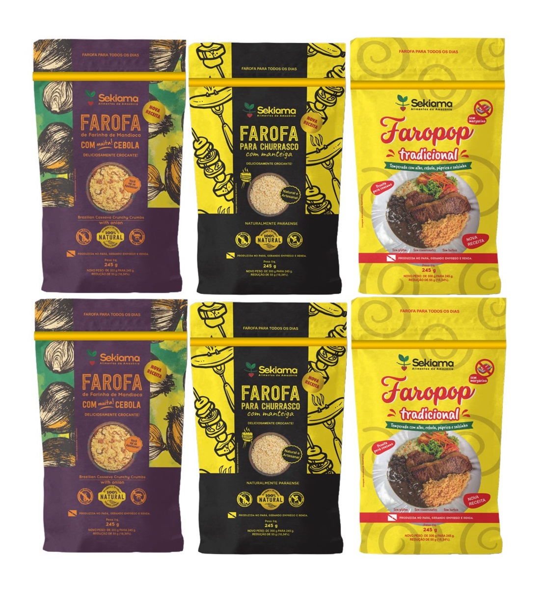 KIT FAROFA TODO DIA 2 (R$ 17,50 A UND)