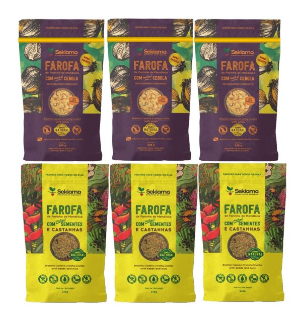 KIT FAROFA TODO DIA  3 (R$ 18,50 A UND)